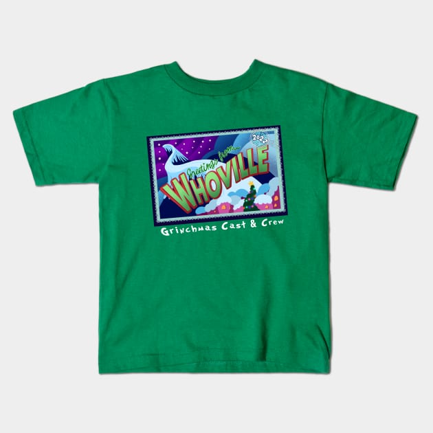 Who Likes Christmas? Kids T-Shirt by Drawn By Bryan